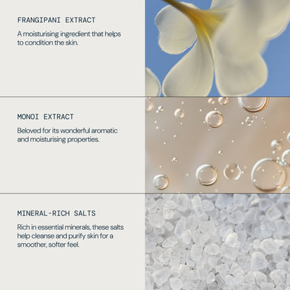 Frangipani Monoi Salt Glow Body Scrub